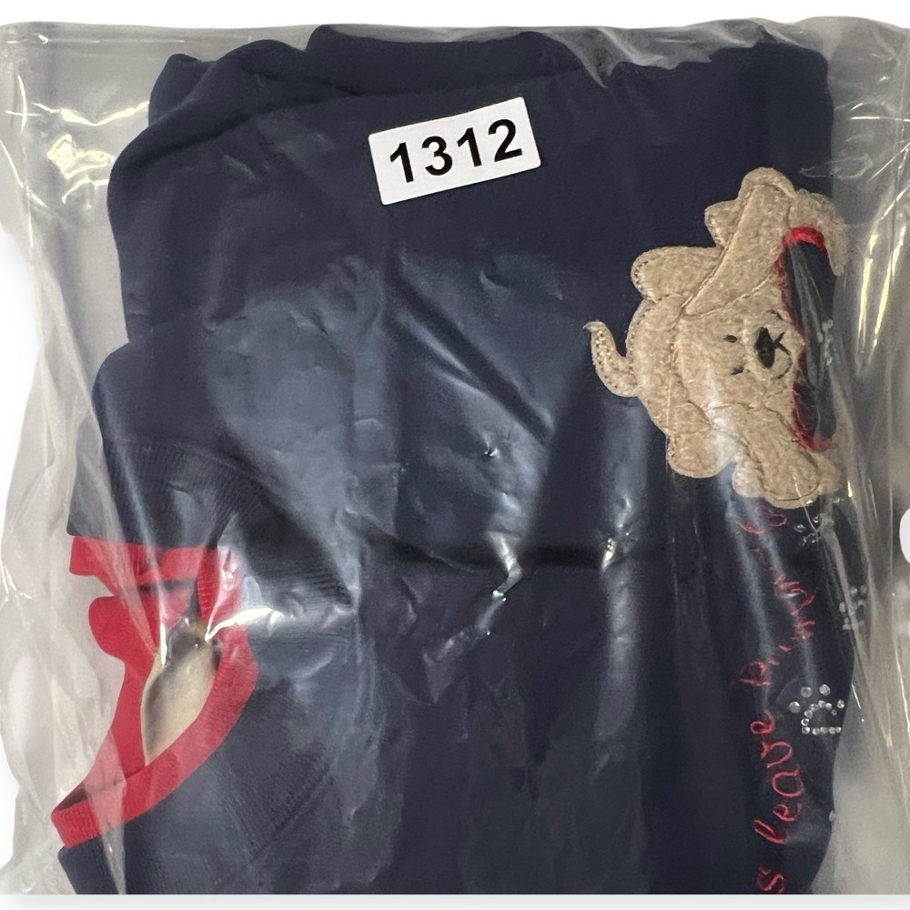 Y2K M & C Sportswear Womens Med Grandmacore Sweatshirt Dogs Pawprints Sparkle - Picture 11 of 11
